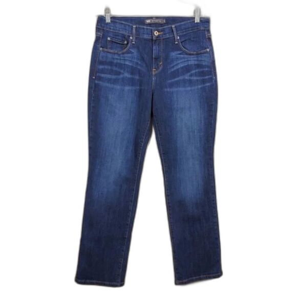Levis 505 Straight Leg Jeans Womans Size 8 Blue Mid Rise Cotton - Picture 1 of 12